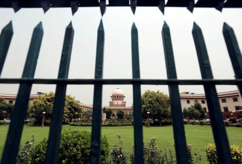 Supreme Court is pictured through a gate in New Delhi, India May 26, 2016. REUTERS/Anindito Mukherjee